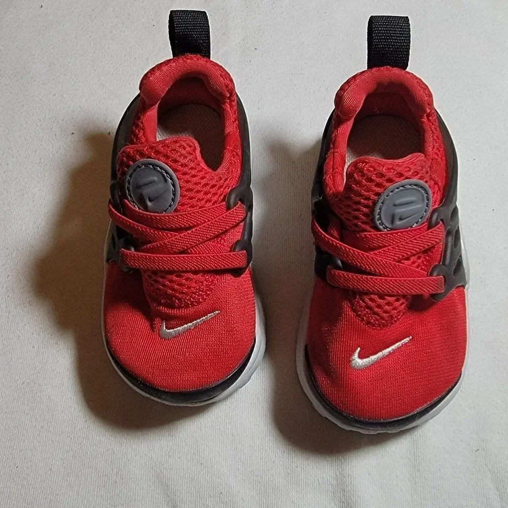 Nike Baby Presto TD 844767-600 Red Round Toe Sneaker Athletic Shoes Size US 6 C